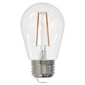Bulbrite 11-Watt Equivalent S14 Clear Dimmable Edison LED Light Bulb Warm White, 4PK 861411